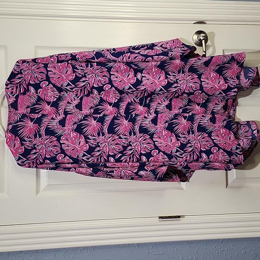 Simply Southern Pink and Blue Floral Kimono Swim Suit Cover Up - Picture 7 of 7